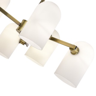 SLE1047-302-06 Люстра потолочная Бронза/Молочно-белый E14 6*40W NOBILIA-foto3