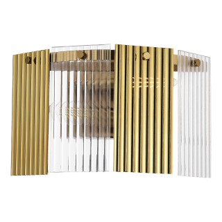 SLE1123-301-02 Светильник настенный Латунь/Золотистый, Прозрачный E14 2*40W TRESA-foto2