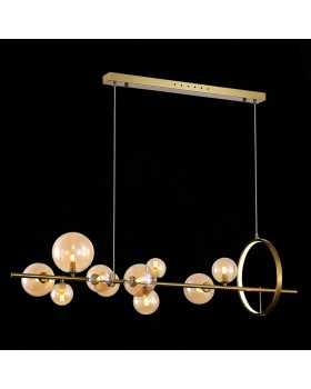 SL1165.323.15 Светильник подвесной ST-Luce Бронза/Коньячный G4 10+1*5W 4000K NECTON-foto4