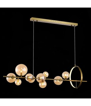 SL1165.323.15 Светильник подвесной ST-Luce Бронза/Коньячный G4 10+1*5W 4000K NECTON-foto4