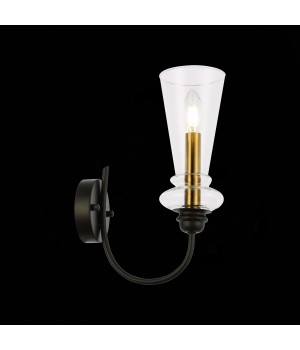 SLE112401-01 Светильник настенный Черный/Прозрачный E14 1*40W RAMMO-foto7