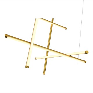 SL6207.203.70 Светильник подвесной ST-Luce Матовое золото LED 1*70W 3000K RETICO-foto3