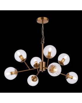 SLE220803-08 Люстра подвесная Латунь/Прозрачный E14 8*40W ANDRIA-foto4