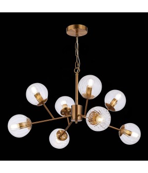 SLE220803-08 Люстра подвесная Латунь/Прозрачный E14 8*40W ANDRIA-foto4