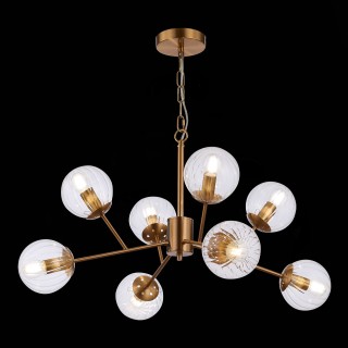 SLE220803-08 Люстра подвесная Латунь/Прозрачный E14 8*40W ANDRIA-foto4