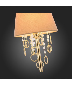 SL1138.204.01 Прикроватная лампа Французское золото/Бежевый, Прозрачный E14 1*40W MEDDO-foto9