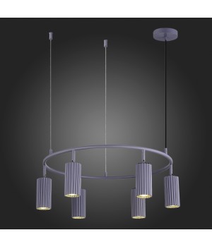 SL1213.703.06 Светильник подвесной ST-Luce Серый/Серый GU10 6*5W 4000K KENDO-foto6