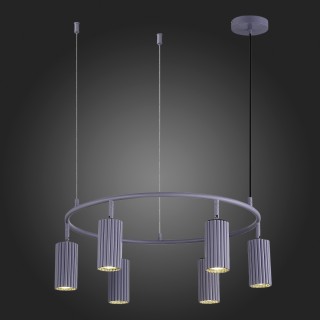 SL1213.703.06 Светильник подвесной ST-Luce Серый/Серый GU10 6*5W 4000K KENDO-foto6