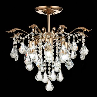 SLE160202-04 Светильник потолочный Французское золото/Прозрачный E27 4*60W KRISTO-foto4