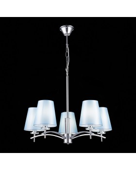 SLE105613-05 Люстра подвесная Хром/Светло-голубой E14 5*40W PERAMONE-foto4