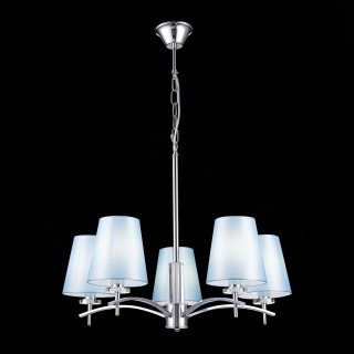 SLE105613-05 Люстра подвесная Хром/Светло-голубой E14 5*40W PERAMONE-foto4
