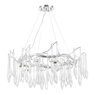 SL1660.103.10 Светильник подвесной ST-Luce Хром/Хром, Прозрачный G9 10*5W 4000K TEARDROPS-foto2