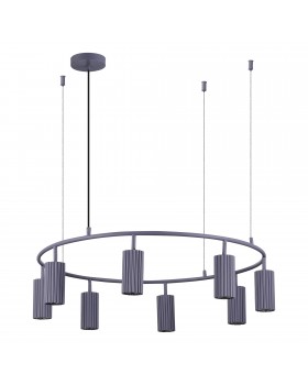 SL1213.703.08 Светильник подвесной ST-Luce Серый/Серый GU10 8*5W 4000K KENDO-foto2