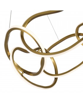 SL6505.203.63 Светильник подвесной ST-Luce Золотистый/Золотистый LED 1*63W 4000K ABRA-foto3