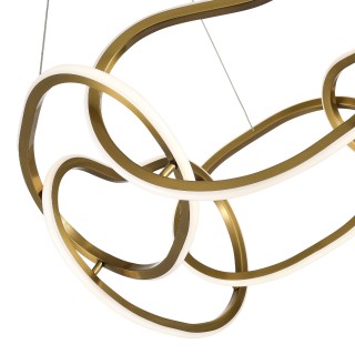 SL6505.203.63 Светильник подвесной ST-Luce Золотистый/Золотистый LED 1*63W 4000K ABRA-foto3