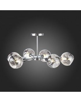 SLE155102-06 Люстра потолочная Хром/Дымчатый E14 6*60W GENTORE-foto21