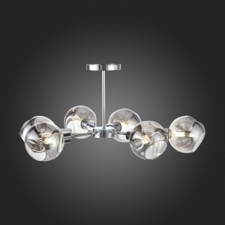 SLE155102-06 Люстра потолочная Хром/Дымчатый E14 6*60W GENTORE-foto21