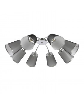 SLE103002-08 Люстра потолочная Хром/Черный E14 8*40W MALEONTE-foto2