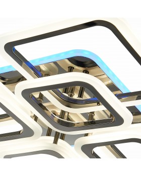 SLE200482-08RGB Светильник потолочный Темный хром/Белый LED 1*176W RGB 10W 3000-6000K QUTRO-foto5