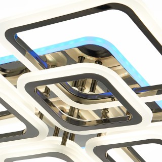 SLE200482-08RGB Светильник потолочный Темный хром/Белый LED 1*176W RGB 10W 3000-6000K QUTRO-foto5