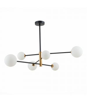 SLE220103-06 Светильник подвесной Черный, Бронза/Белый G9 6*5W ARCOLA-foto2