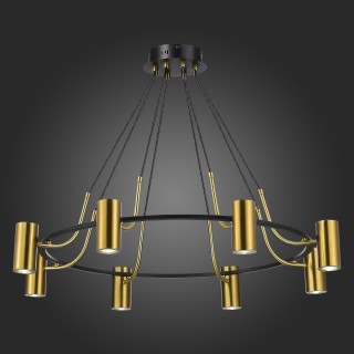 SL1215.403.08 Светильник подвесной ST-Luce Черный, Латунь/Латунь GU10 8*5W 4000K TALIA-foto5