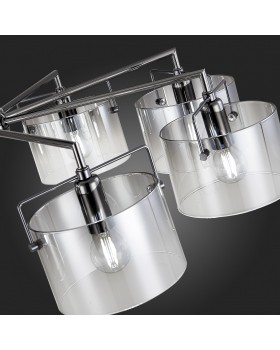 SLE155602-08 Люстра потолочная Хром/Дымчатый E14 8*40W NOSTA-foto9