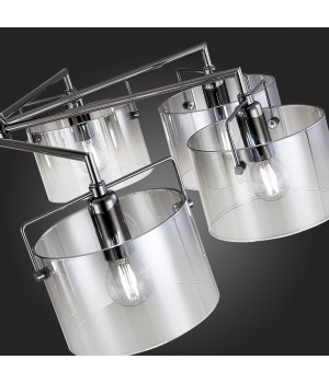 SLE155602-08 Люстра потолочная Хром/Дымчатый E14 8*40W NOSTA-foto9