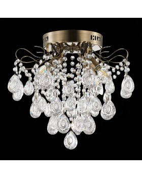 SLE160102-04 Светильник потолочный Бронза/Прозрачный E14 4*60W KAME-foto8