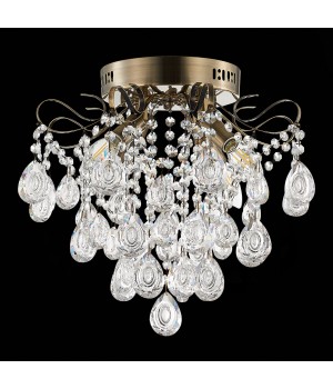 SLE160102-04 Светильник потолочный Бронза/Прозрачный E14 4*60W KAME-foto8