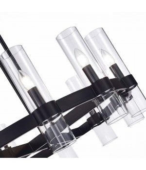 SL1237.403.12 Люстра подвесная ST-Luce Черный/Прозрачный E14 12*15W Isla-foto3