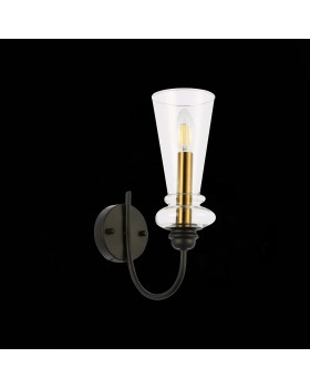 SLE112401-01 Светильник настенный Черный/Прозрачный E14 1*40W RAMMO-foto8