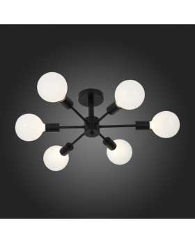 SL419.402.06 Люстра потолочная Черный E27 6*60W ANO-foto5