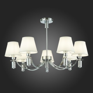 SLE111303-07 Люстра подвесная Хром/Белый E14 7*40W MONZA-foto7