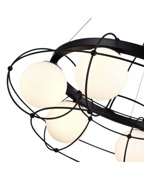 SL1189.403.06 Люстра подвесная ST-Luce Черный/Опал G9 6*5W BEATA-foto3
