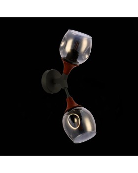 SLE113401-02 Светильник настенный Серый, Темное дерево/Зеркальный E27 2*60W CIOTOLLA-foto7