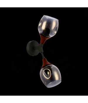 SLE113401-02 Светильник настенный Серый, Темное дерево/Зеркальный E27 2*60W CIOTOLLA-foto7