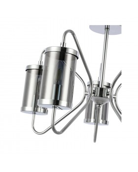 SLE102302-05 Люстра потолочная Хром/Дымчатый E14 5*40W VALIERI-foto3