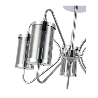 SLE102302-05 Люстра потолочная Хром/Дымчатый E14 5*40W VALIERI-foto3