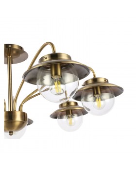 SLE110102-07 Люстра потолочная Античная бронза/Прозрачный E14 7*40W GARONNI-foto11