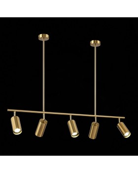 SL1206.303.05 Светильник подвесной ST-Luce Латунь/Латунь GU10 5*5W 4000K SORMANO-foto5