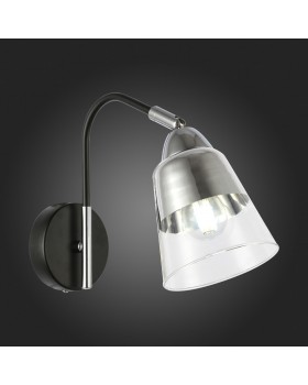 SLE102901-01 Бра Черный, Хром/Прозрачный E27 1*40W LIRINO-foto5