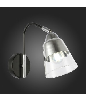 SLE102901-01 Бра Черный, Хром/Прозрачный E27 1*40W LIRINO-foto5