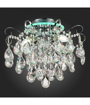 SLE160002-04 Светильник потолочный Хром/Прозрачный E14, LED 4+1*40/5(подсветка)W LITERO-foto4