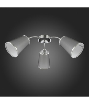 SLE103002-03 Люстра потолочная Хром/Черный E14 3*40W MALEONTE-foto4