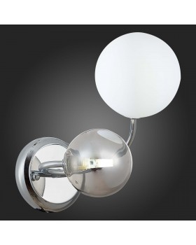 SLE220911-02 Бра Хром/Белый, Дымчатый G9 2*5W FORMAE-foto4