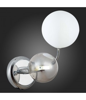 SLE220911-02 Бра Хром/Белый, Дымчатый G9 2*5W FORMAE-foto4
