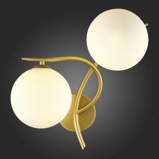 SLE2210-201-02 Бра Золотой/Белый G9 2*5W ARTU-foto4