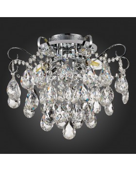 SLE160002-04 Светильник потолочный Хром/Прозрачный E14, LED 4+1*40/5(подсветка)W LITERO-foto6