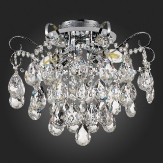 SLE160002-04 Светильник потолочный Хром/Прозрачный E14, LED 4+1*40/5(подсветка)W LITERO-foto6